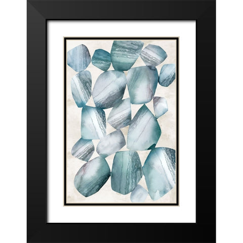 Rhythmic Movements Black Modern Wood Framed Art Print with Double Matting by Peal, Emma