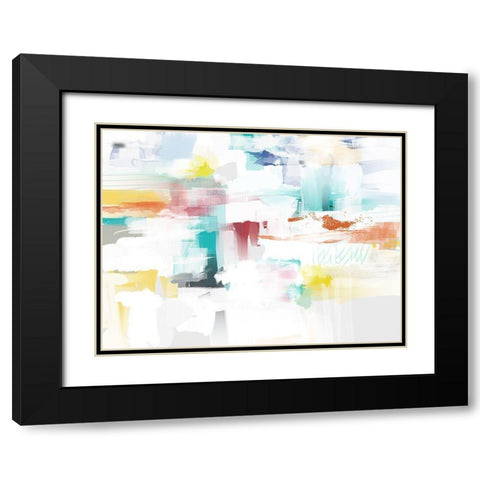 Spicy White I Black Modern Wood Framed Art Print with Double Matting by Auda, Christine