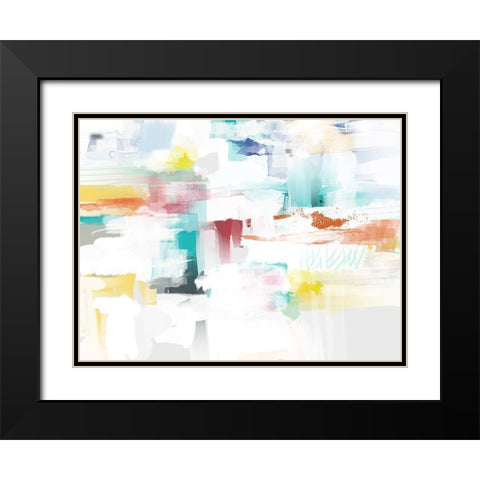 Spicy White I Black Modern Wood Framed Art Print with Double Matting by Auda, Christine