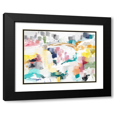 Spicy White II Black Modern Wood Framed Art Print with Double Matting by Auda, Christine