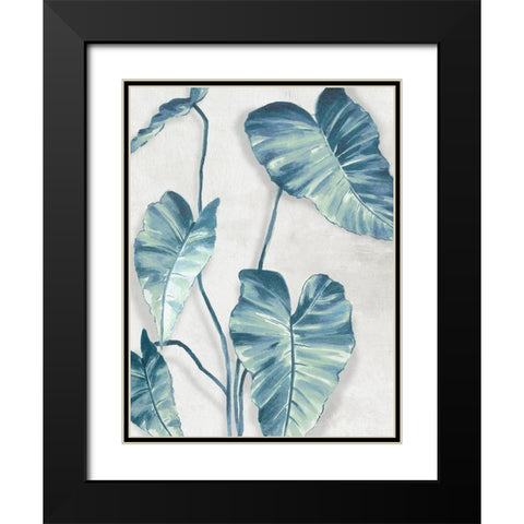 Blue Tropics  Black Modern Wood Framed Art Print with Double Matting by Black, Alex