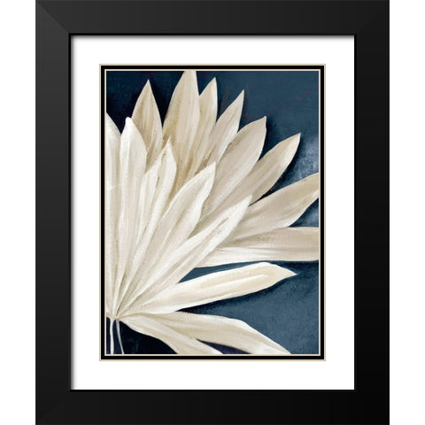 Blue Dry Palms II Black Modern Wood Framed Art Print with Double Matting by Black, Alex