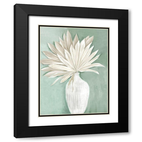 Sandy Boho Dry Palms II Black Modern Wood Framed Art Print with Double Matting by Black, Alex