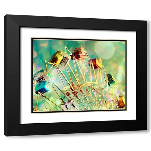 Candyland Black Modern Wood Framed Art Print with Double Matting by Cadloff, Robert