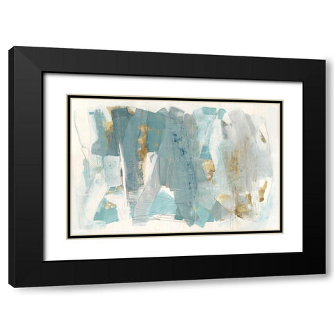 Blue Glaze  Black Modern Wood Framed Art Print with Double Matting by Rowan, Grace