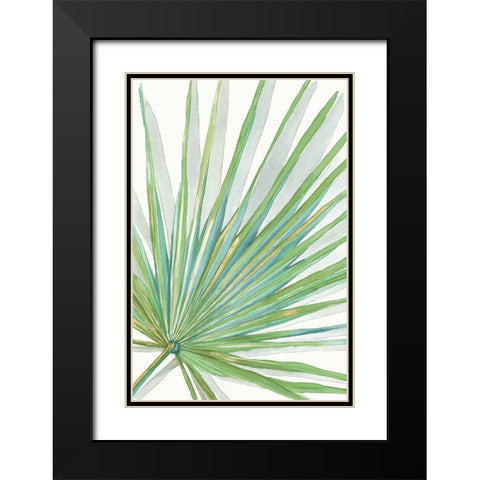 Palma Ventaglio Black Modern Wood Framed Art Print with Double Matting by Errico and Slyp