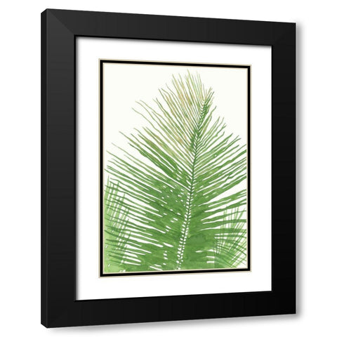 Palma da Cocco Black Modern Wood Framed Art Print with Double Matting by Errico and Slyp