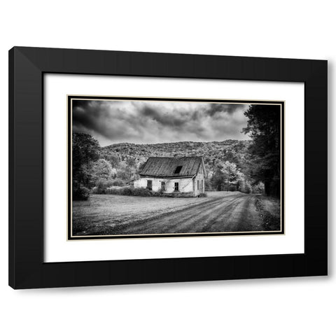 Forgotten Black Modern Wood Framed Art Print with Double Matting by Berk