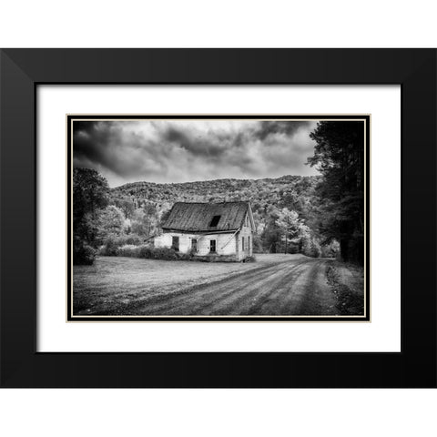 Forgotten Black Modern Wood Framed Art Print with Double Matting by Berk