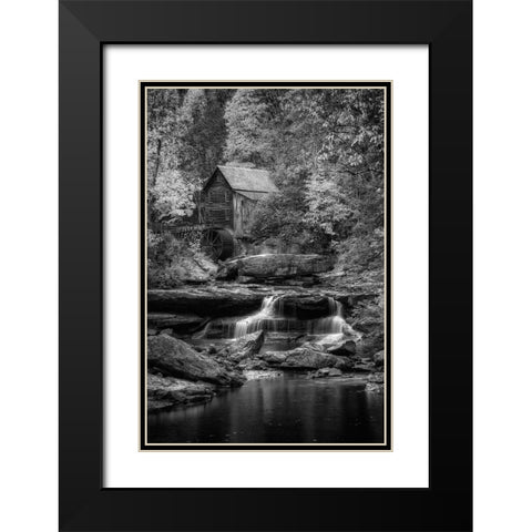 Glade Creek I  Black Modern Wood Framed Art Print with Double Matting by Berk
