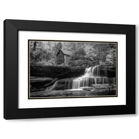 Glade Creek II  Black Modern Wood Framed Art Print with Double Matting by Berk