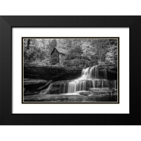 Glade Creek II  Black Modern Wood Framed Art Print with Double Matting by Berk