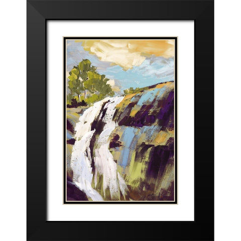 Falls Black Modern Wood Framed Art Print with Double Matting by Broome, Marianne