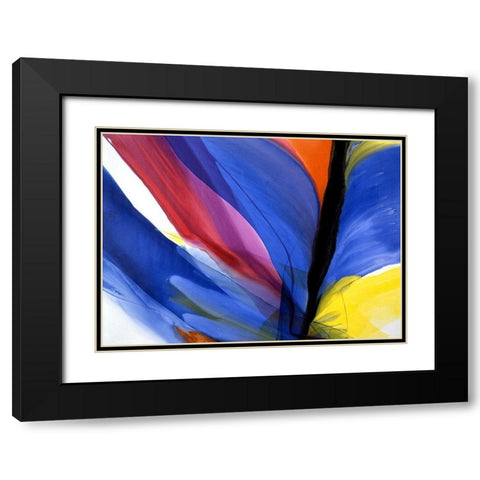 The Color of Joy Black Modern Wood Framed Art Print with Double Matting by Ridgeway, Bette