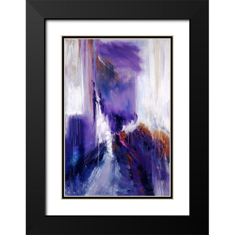 Along the Trail Black Modern Wood Framed Art Print with Double Matting by Ridgeway, Bette