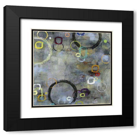Binary I Black Modern Wood Framed Art Print with Double Matting by Dolce, Carmen