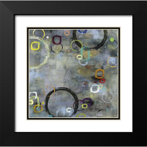 Binary I Black Modern Wood Framed Art Print with Double Matting by Dolce, Carmen