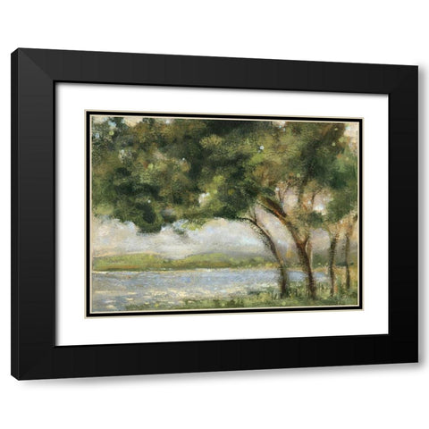 Tree and Clearing Black Modern Wood Framed Art Print with Double Matting by Dolce, Carmen
