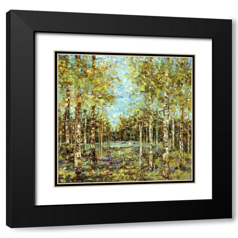 Pristine Black Modern Wood Framed Art Print with Double Matting by Dolce, Carmen