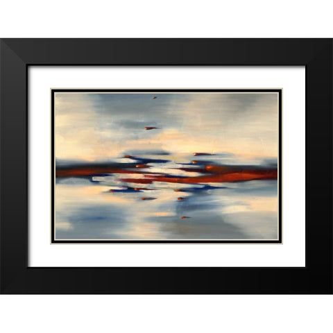 Becoming Black Modern Wood Framed Art Print with Double Matting by Ligeros, Cynthia
