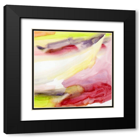 Crystaline I Black Modern Wood Framed Art Print with Double Matting by Essue, Christine