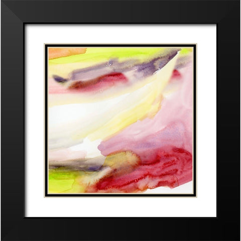 Crystaline I Black Modern Wood Framed Art Print with Double Matting by Essue, Christine