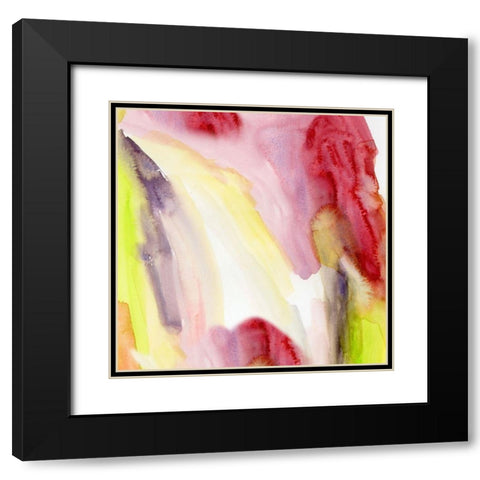 Crystaline II Black Modern Wood Framed Art Print with Double Matting by Essue, Christine