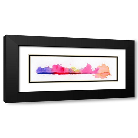 Fringe II Black Modern Wood Framed Art Print with Double Matting by Essue, Christina