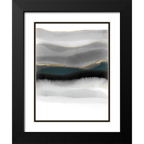 Impressions  Black Modern Wood Framed Art Print with Double Matting by Essue, Christina