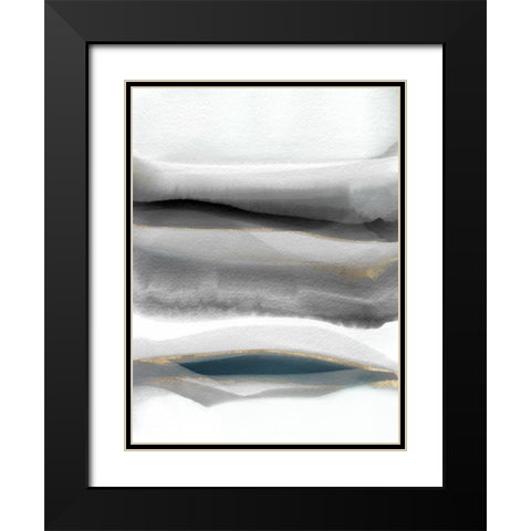 Sequence  Black Modern Wood Framed Art Print with Double Matting by Essue, Christina