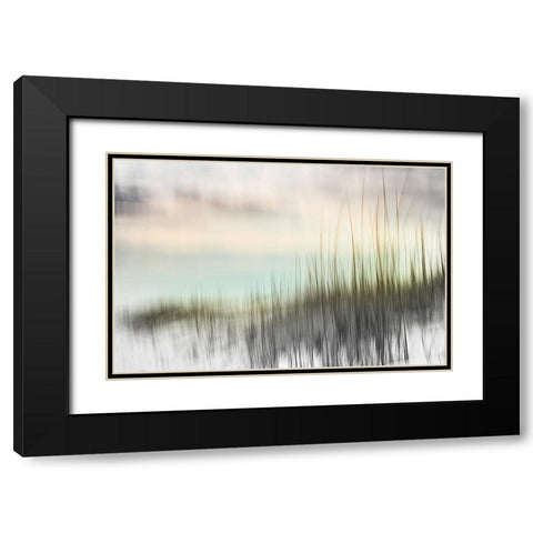 Sunset Pond  Black Modern Wood Framed Art Print with Double Matting by Connolly, Karin
