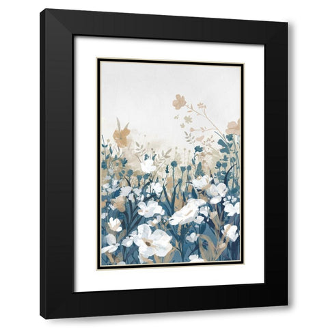 Morning of the Flowers Black Modern Wood Framed Art Print with Double Matting by Jacob Q