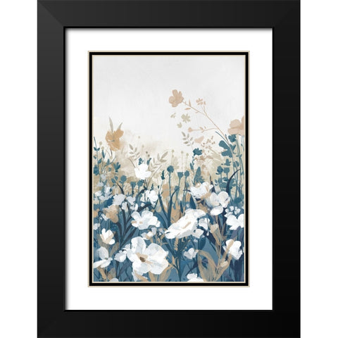 Morning of the Flowers Black Modern Wood Framed Art Print with Double Matting by Jacob Q