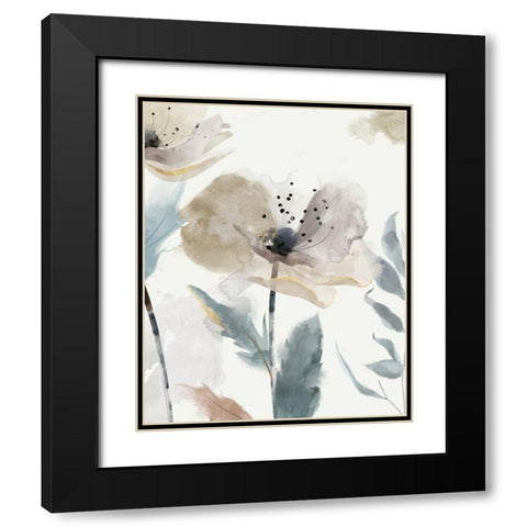 Enchanted Garden I Black Modern Wood Framed Art Print with Double Matting by Jacob Q