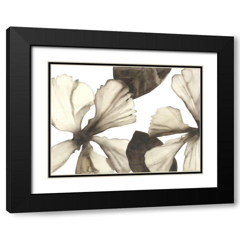 Hibiscus I Black Modern Wood Framed Art Print with Double Matting by Hendrick, Cathy