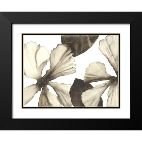 Hibiscus I Black Modern Wood Framed Art Print with Double Matting by Hendrick, Cathy