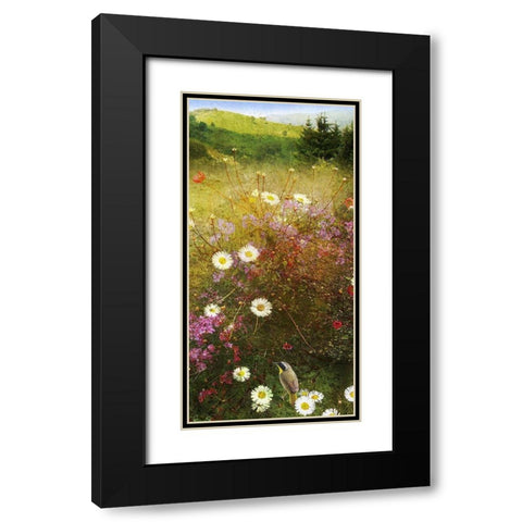 In the Meadow II Black Modern Wood Framed Art Print with Double Matting by Vest, Chris