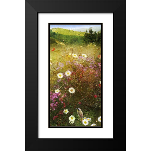 In the Meadow II Black Modern Wood Framed Art Print with Double Matting by Vest, Chris