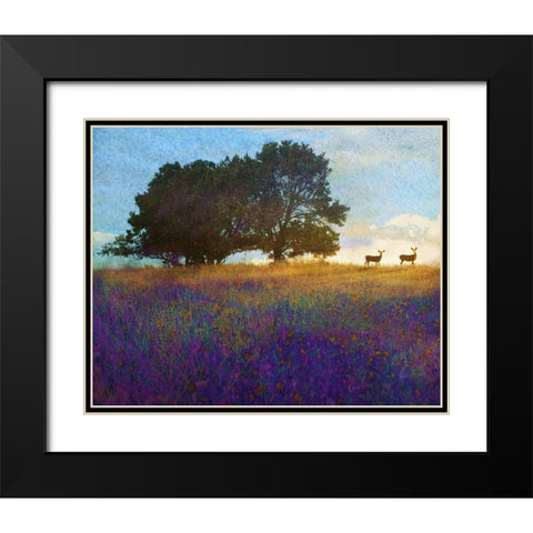 Tree Hill Flowers Black Modern Wood Framed Art Print with Double Matting by Vest, Chris