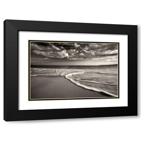 Tranquility II Black Modern Wood Framed Art Print with Double Matting by Frates, Dennis