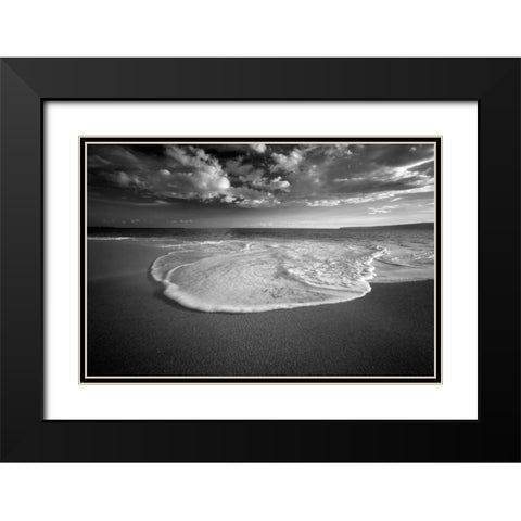 Sea of Serenity Black Modern Wood Framed Art Print with Double Matting by Frates, Dennis