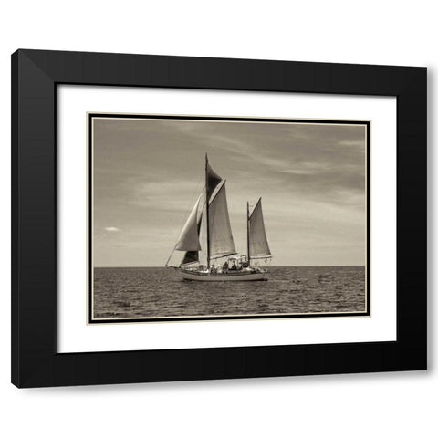 Stature Black Modern Wood Framed Art Print with Double Matting by Frates, Dennis
