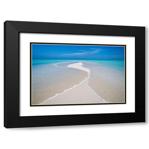 Oceans Meet Black Modern Wood Framed Art Print with Double Matting by Frates, Dennis