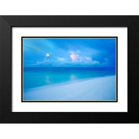 Rays Black Modern Wood Framed Art Print with Double Matting by Frates, Dennis
