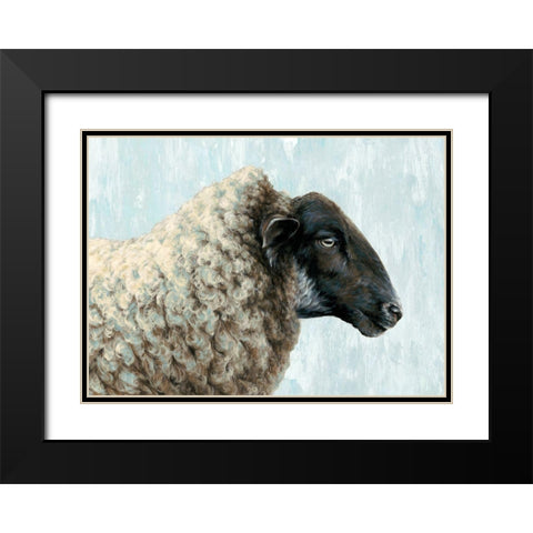 Easy Going Black Modern Wood Framed Art Print with Double Matting by Perejogina, Dina
