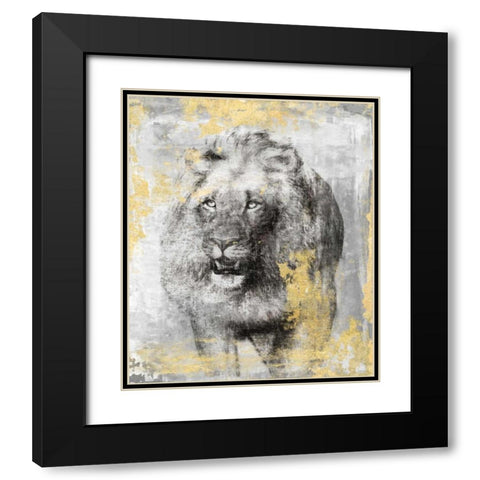 King Black Modern Wood Framed Art Print with Double Matting by Peregojina, Dina
