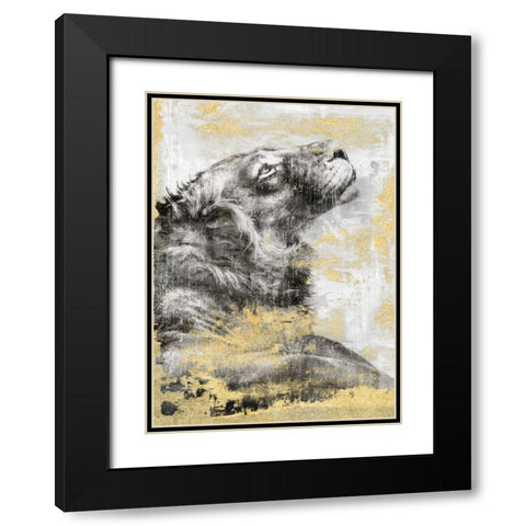Majesty Black Modern Wood Framed Art Print with Double Matting by Peregojina, Dina