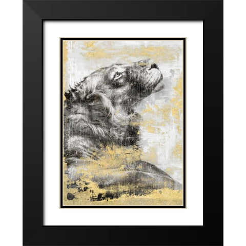 Majesty Black Modern Wood Framed Art Print with Double Matting by Peregojina, Dina