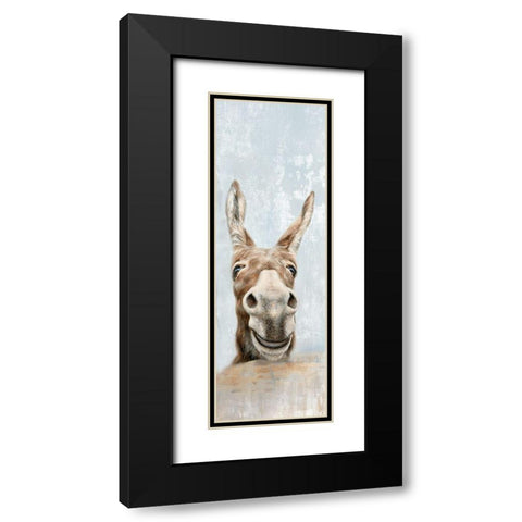 The Donkeys  Black Modern Wood Framed Art Print with Double Matting by Perejopgina, Dina