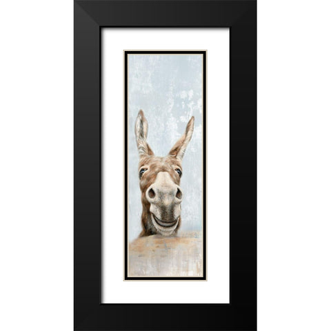 The Donkeys  Black Modern Wood Framed Art Print with Double Matting by Perejopgina, Dina